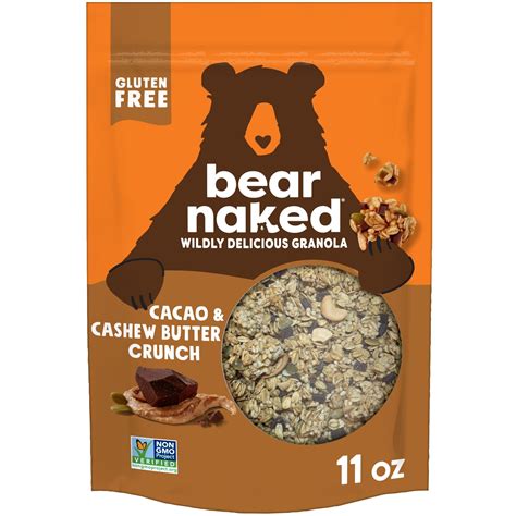 Bear Naked Cacao & Cashew Butter Crunch Granola, Gluten Free, 11 oz