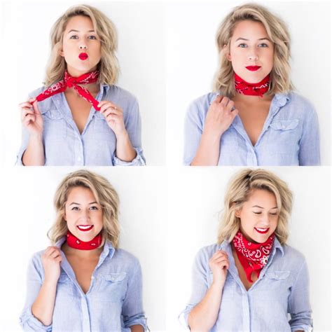 how to put scarf on neck