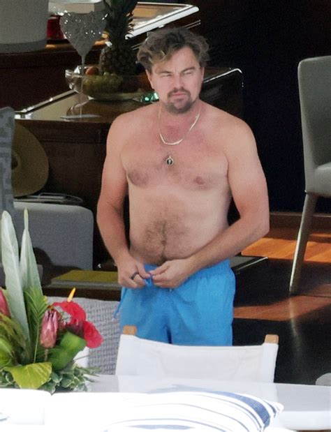 Shirtless Leonardo DiCaprio makes a splash as he spends day on yacht