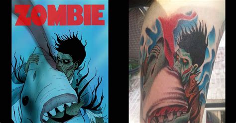 The Art of Jason Flowers: ZOMBIE TATTOO...