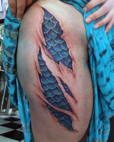 Top 100 Best Fish Scales Tattoos For Women - Cool Design Ideas