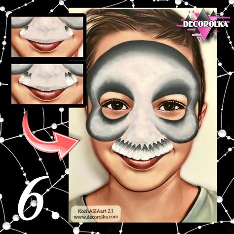 CZASZKA krok po kroku - Decorolka Akcesoria do malowania ciała oraz