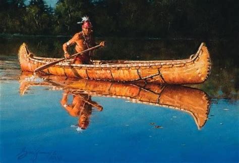 allpix.com / пирога лодка индейцев рисунок Native American Paintings ...