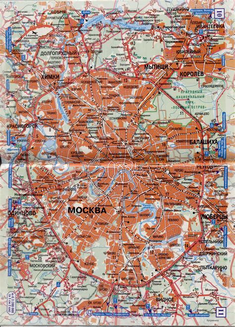 Карта Москва Тула. Подробная карта автомобильной трассы М2 от Москвы до ...