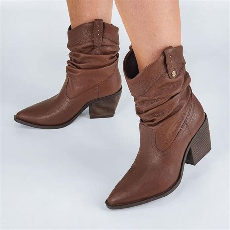 Bota De Couro Country Feminina