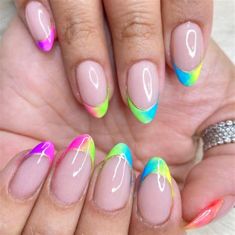 Ombre Rainbow Nails
