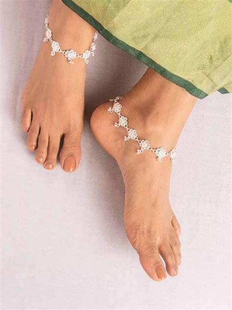 beautiful silver anklets silverlinings