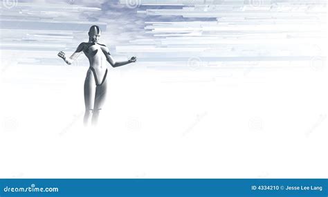 Female android stock illustration. Illustration of city - 4334210