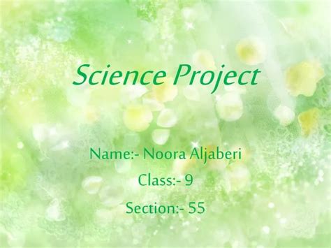 PPT - Science Project PowerPoint Presentation, free download - ID:2829891