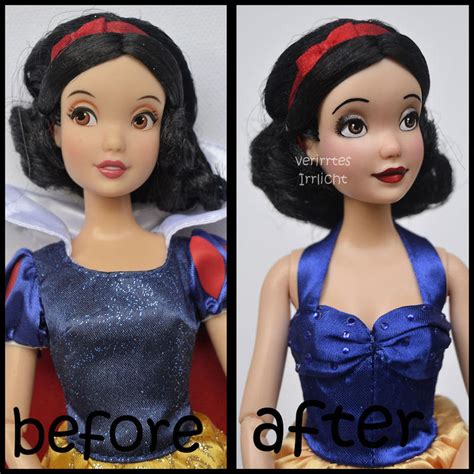 repainted ooak snow white doll. by verirrtesIrrlicht on DeviantArt
