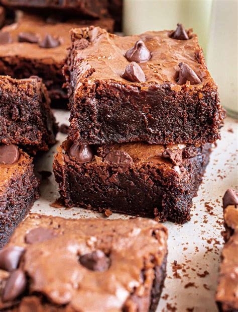 Chocolate Chip Brownies Recipe - Shugary Sweets