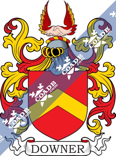 downer family crest coat  arms   history