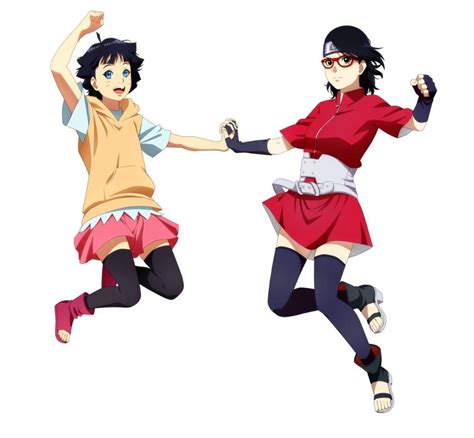 Himawari Uzumaki y Sarada Uchiha | •Anime• Amino