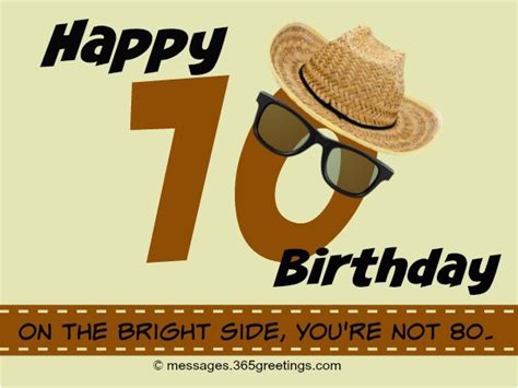 Happy Birthday 70 Years Old Card 70th Birthday Wishes and Messages ...