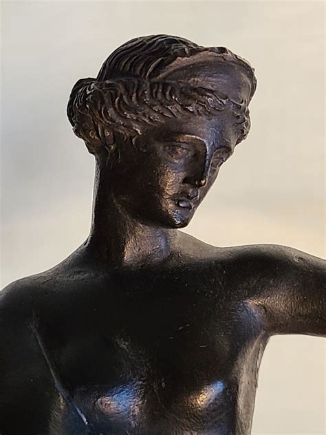 1134 ANTIQUE VINTAGE SPELTER METAL ART NOUVEAU NAKED LADY MYTHICAL