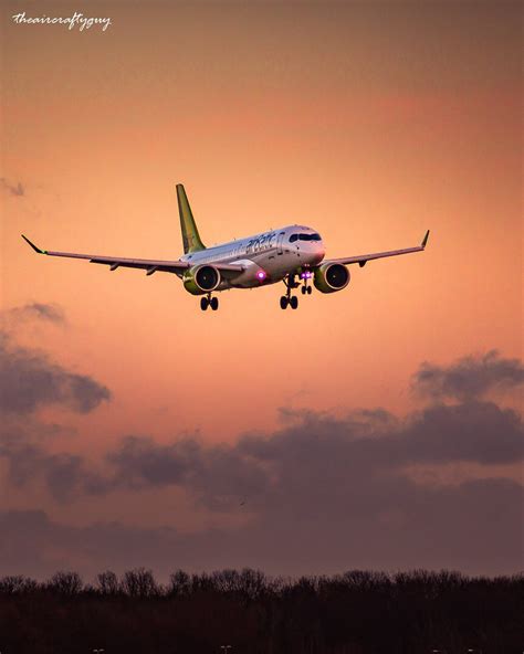 Aviation Photographer on Instagram: “A220 at the final approach. What a ...