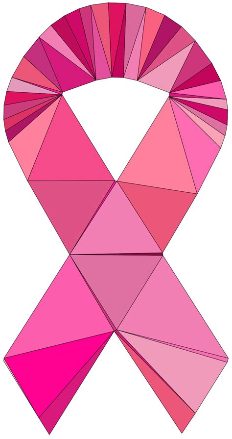 Download Abstract Pink Ribbon Logo | Wallpapers.com