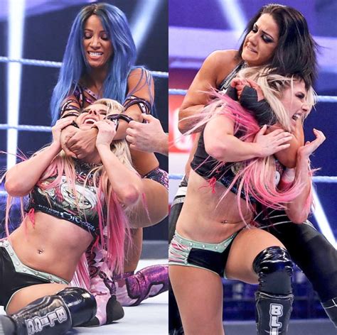 Miss these two dominating the goddess : r/AlexaBlissHumiliation