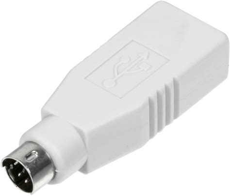 Переходник PS/2 (m) USB A(f) зеленый — Realcom24.ru