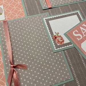 Wedding Scrapbook Layout, Wedding Album Page, Premade Scrapbook Layout ...