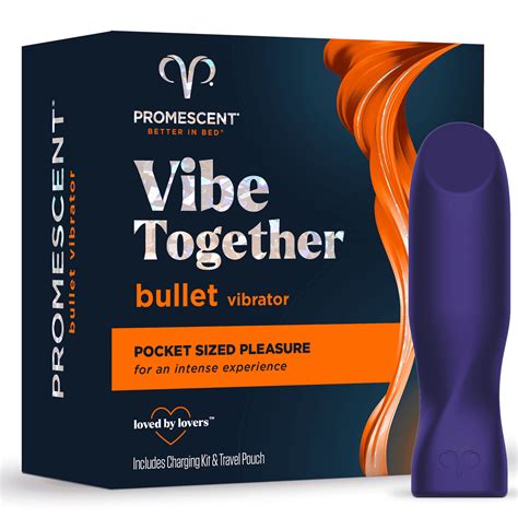 Promescent Vibrator Bullet with 27 Modes, Compact Vibrator Wand