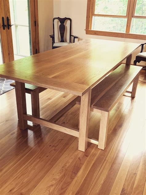 White Oak Solid Wood Dining Table at Sandra Slavin blog