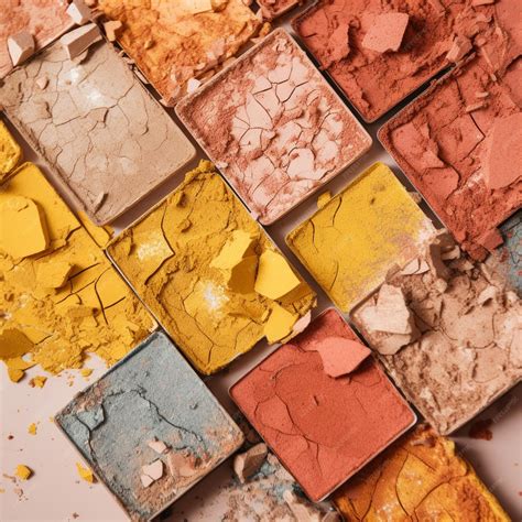 Premium AI Image | A colorful palette of clay and clay with the word ...