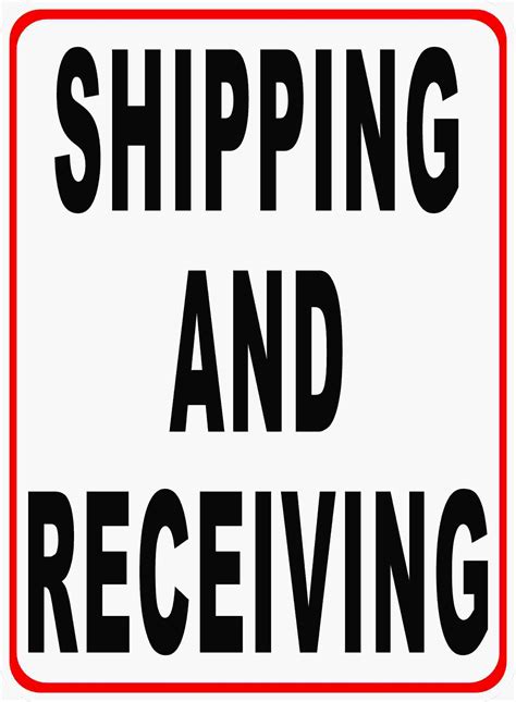 Shipping and Receiving Sign – Signs by SalaGraphics