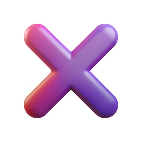 Wrong mark 3D Wrong mark icon 3D Wrong mark design 3D Wrong mark symbol ...