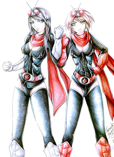 Raida 01 Raida 02 by MUSHIMARU by project-ridergirl on DeviantArt