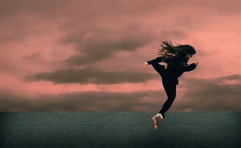 sideways landscape photo of person jumping on the | Stable Diffusion ...