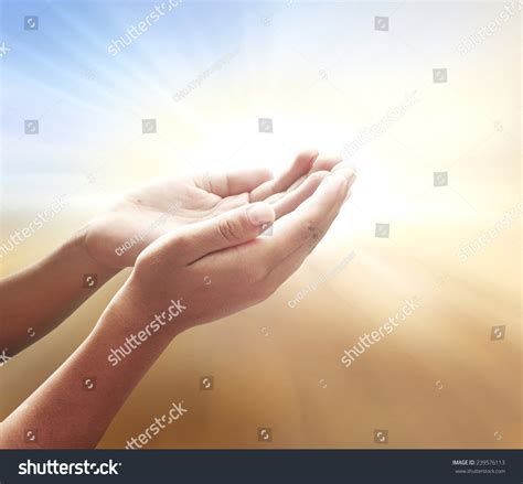 Jesus Christ Praying Concept Human Hands Stock Photo 239576113 ...