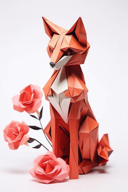 Premium AI Image | valentine day concept origami