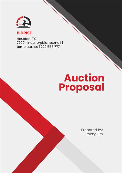 Free Auction Templates to Edit Online