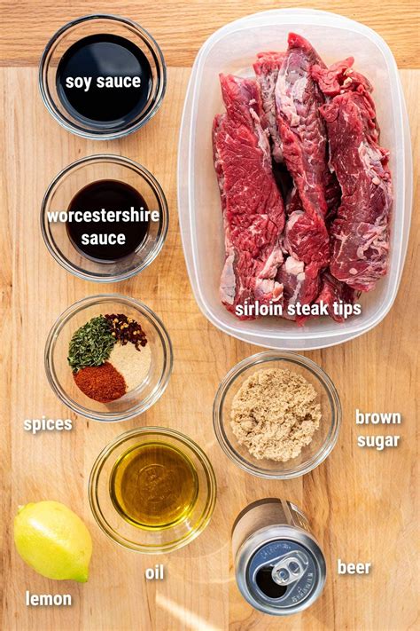 Marinated Steak Tips Recipe with Beer Teriyaki Marinade in 2024