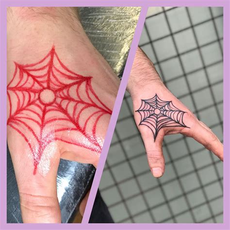 spider web tattoo knee 6