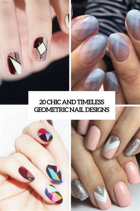 20 Chic And Timeless Geometric Nail Designs - Styleoholic