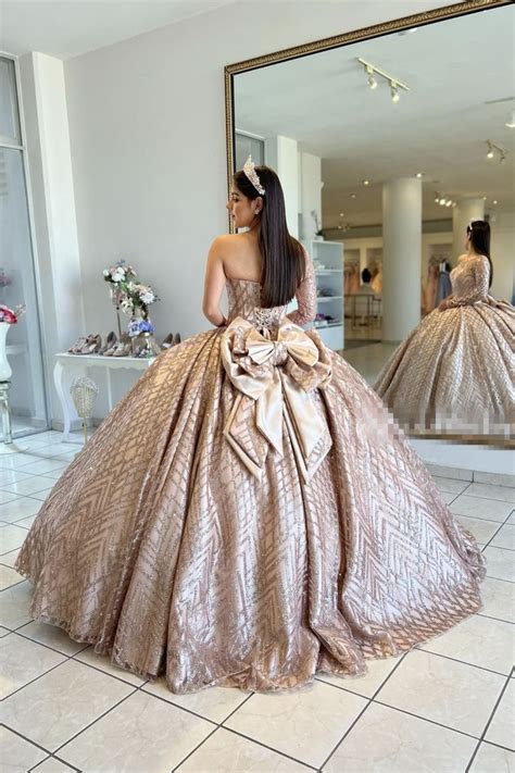 champagne quince dresses 10