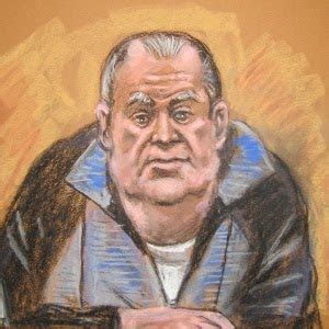 Artist's depiction of what Joe Massino looked like at the 2011 trial of Vinny Gorgeous : r/Mafia