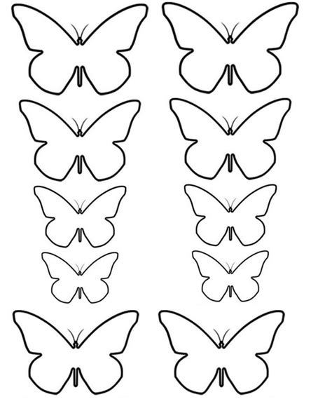 MOLDES MARIPOSAS PARA DESCARGAR E IMPRIMIR - free printable butterfly ...