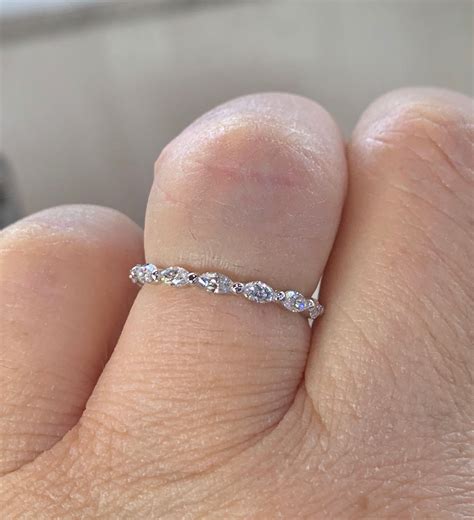 Marquise Wedding Band Marquise Diamond Band Marquise Band - Etsy