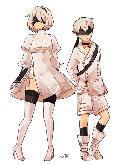2bx9s 2b9s 9s2b 9sx2b 2b 9s NiewAutomata | Nier automata, Automata ...