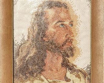 Jesus Cross Stitch - Etsy