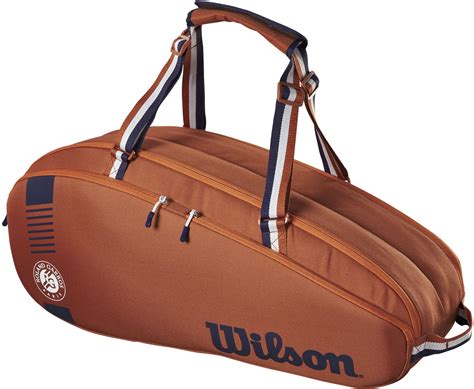 wilson roland garros team  pack tennis bag whiteclaynavy