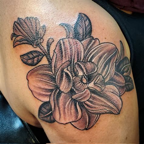 Magnolia Flower Tattoo Men