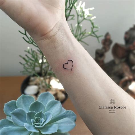 Tatuagem De Coração Pequeno