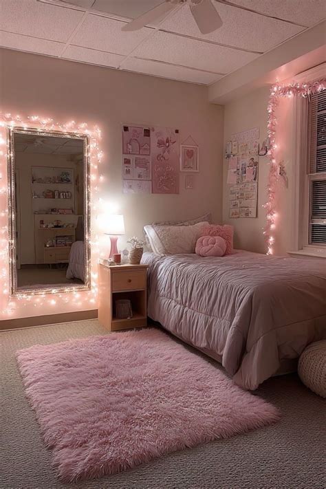 pink dorm setup    essentials youll   knew sooner