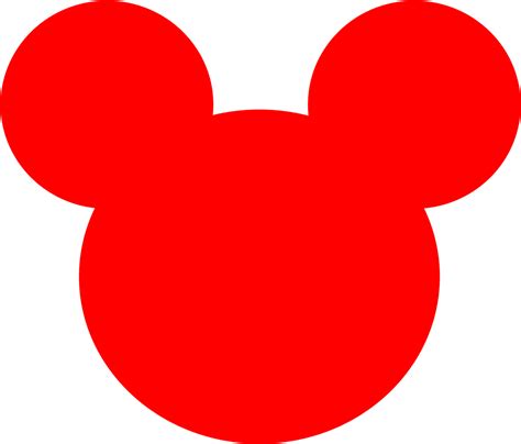 Mickey Mouse Red Background PNG