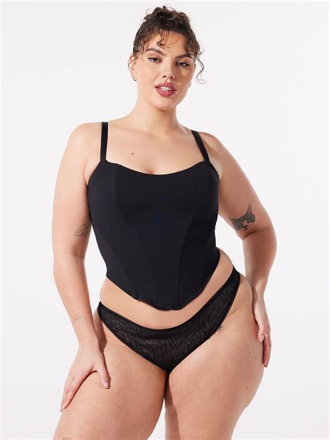 Summer Heat Corset in Black | SAVAGE X FENTY