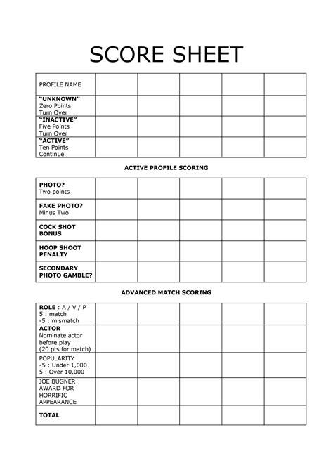 printable yahtzee score sheets cards   template lab